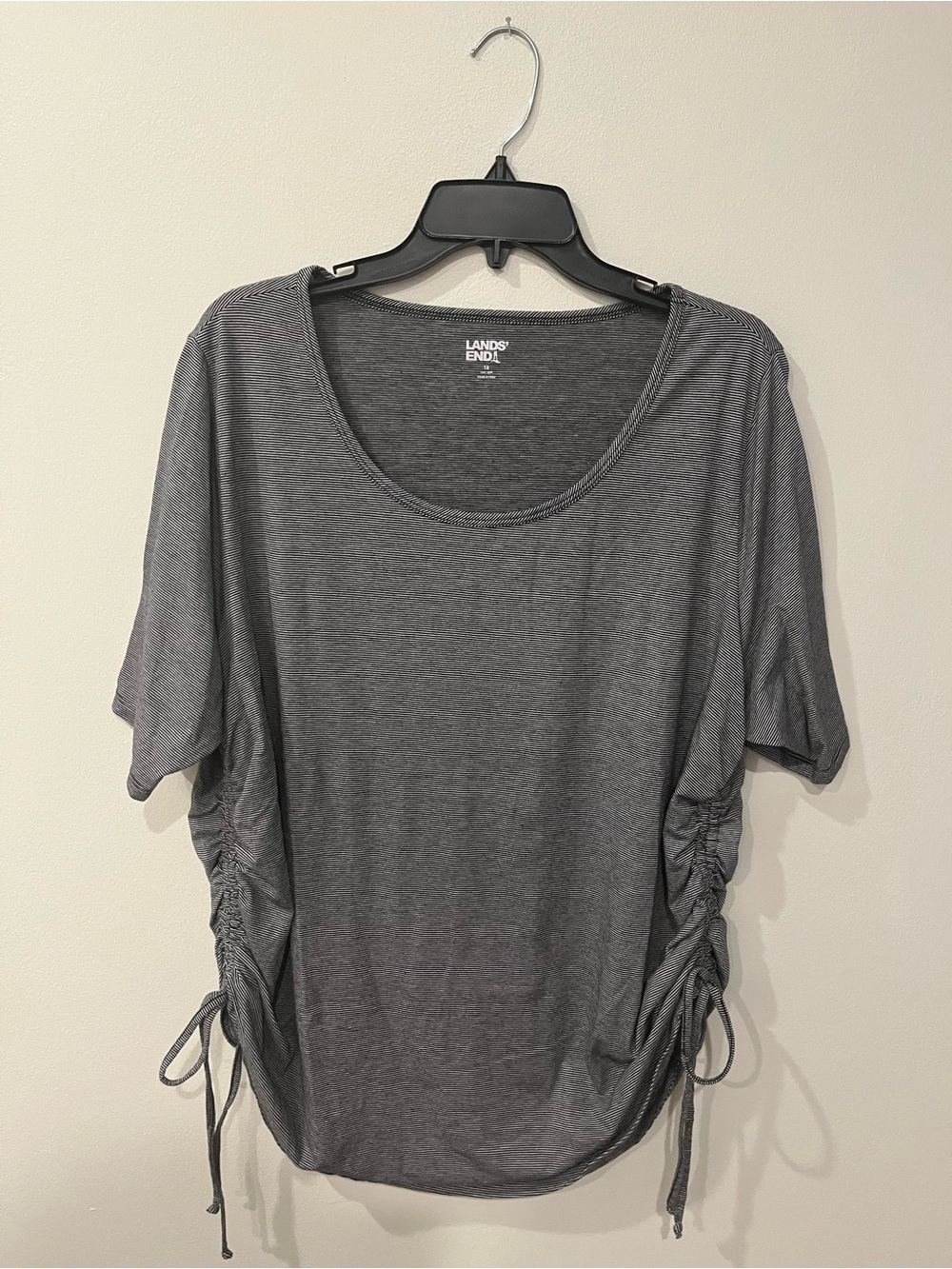 NWOT Lot of 3 Lands' End Side-Ruch Short Elbow Sleeve Tees Size 1X - Picture 9 of 14